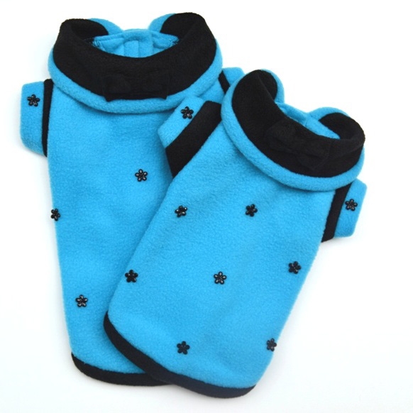 Mikina Modrá s černým límcem