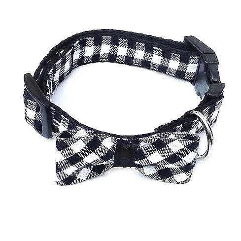 Obojek Černo-bílá kostička