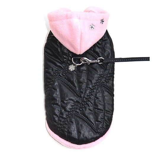 Zimní bunda Černo-růžová