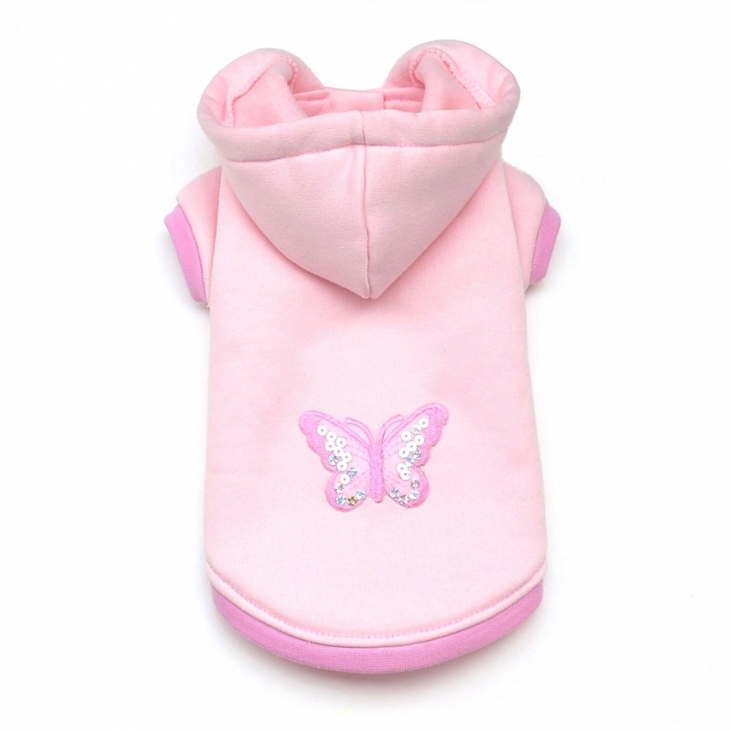 Mikina Světle růžová - motýlek