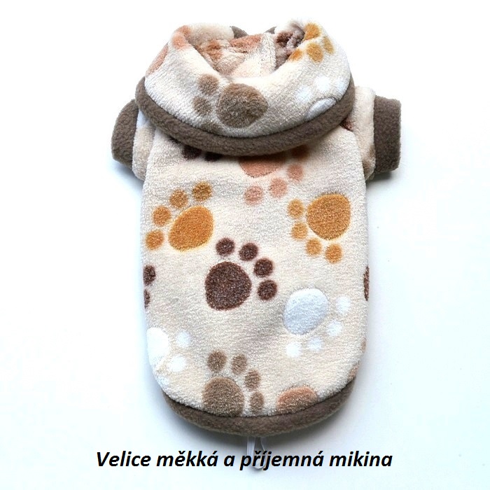 Mikina béžová Tlapka