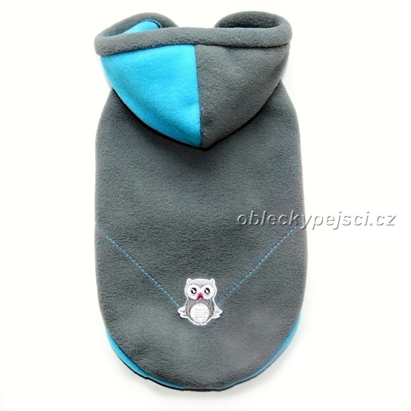 Mikina pro psí kluky Šedá sovička posl. velikost S               