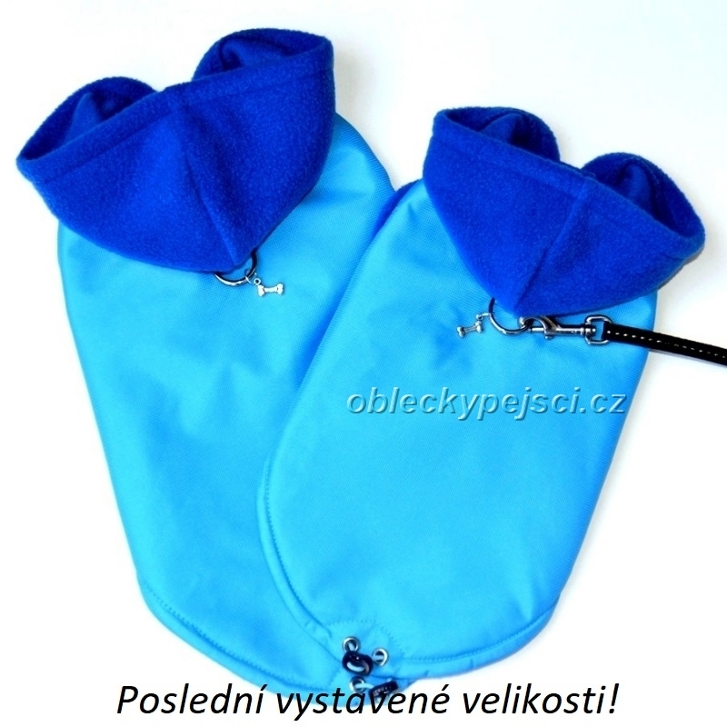 Jarní - podzimní bunda Tyrkysově - modrá + přívěsek