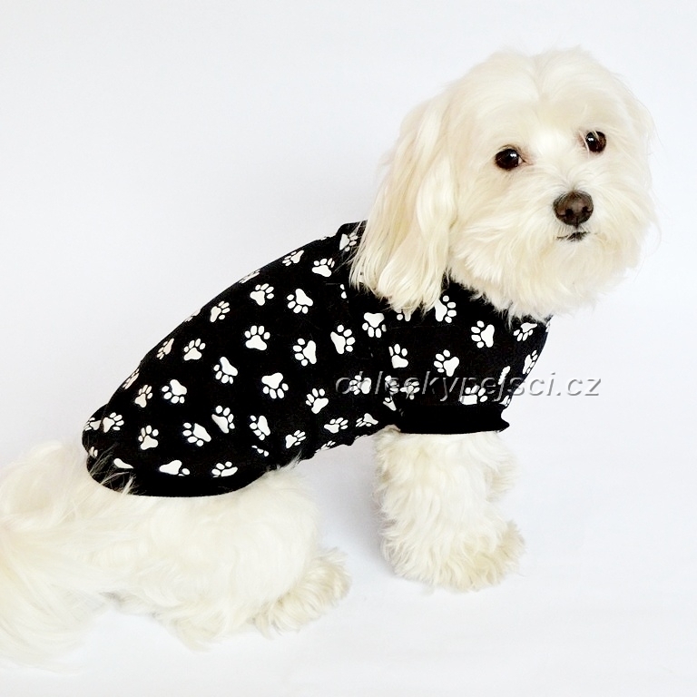 Tričko pro psí holky Bílá tlapka