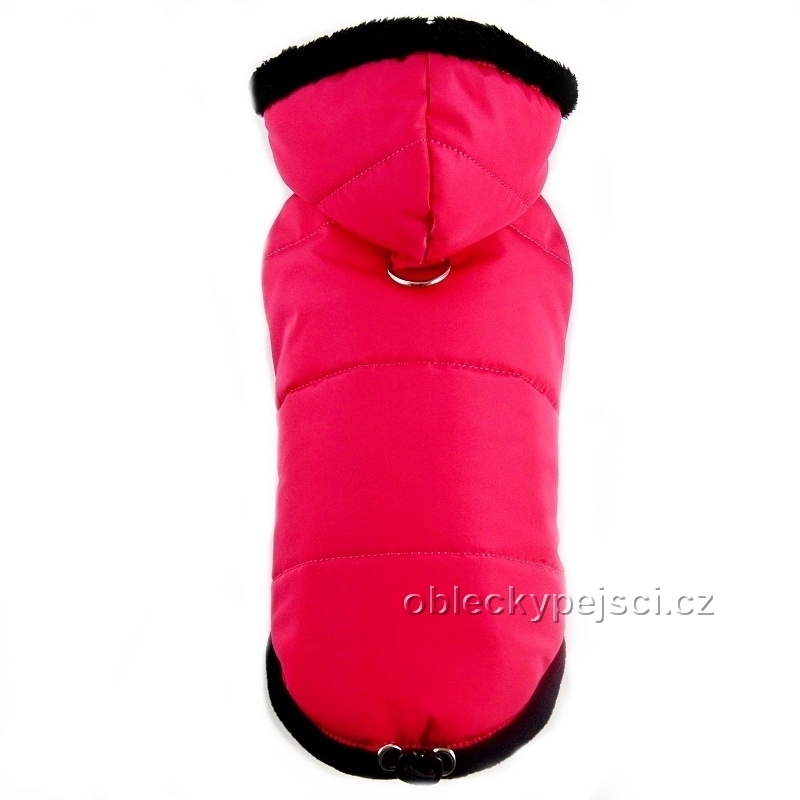 Zimní bunda pro psí holky Sytě růžová