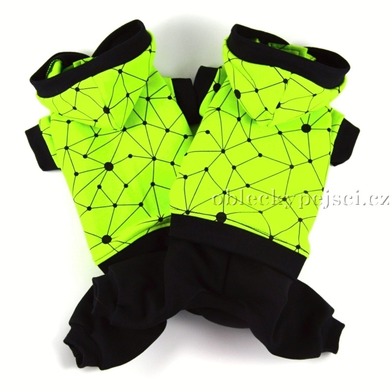 Teplákový overal  Zeleno - černý