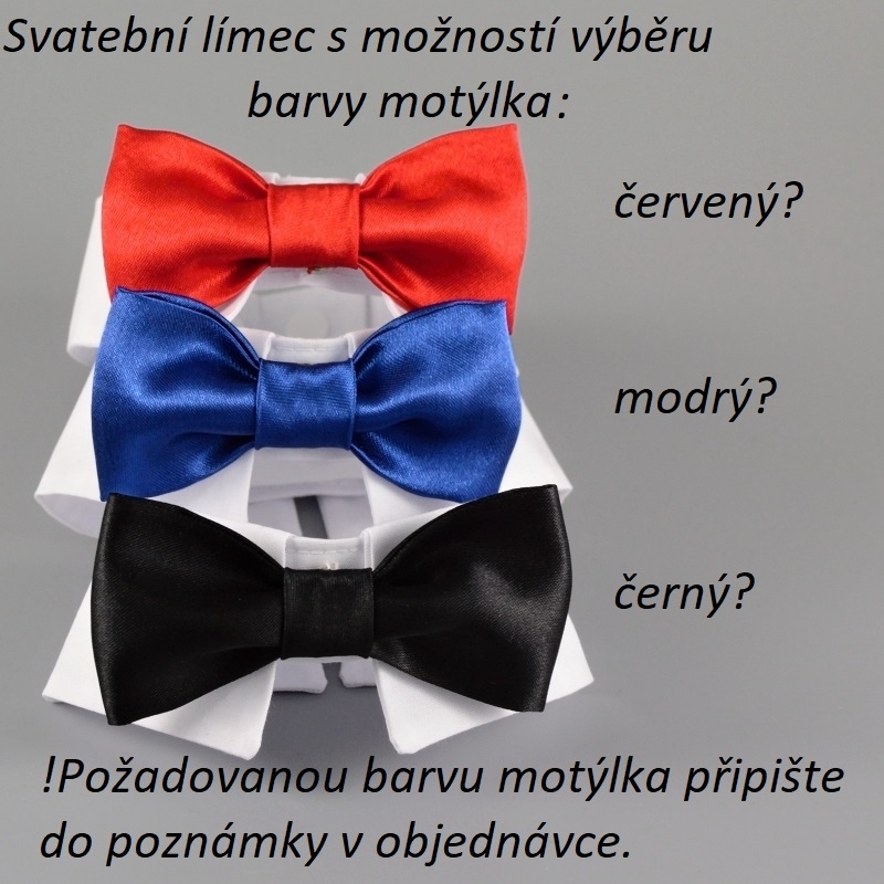Svatební límec + výběr barvy motýlka