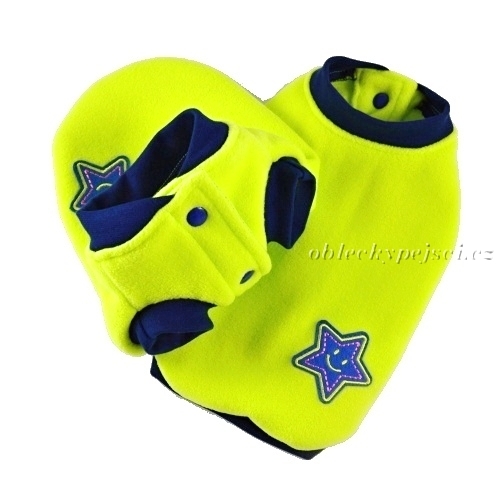 Mikina pro psí holky Modrá hvězdička