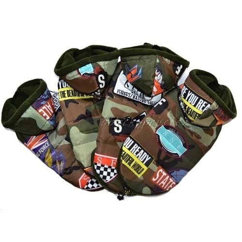 Zimní bunda Army s kapucí 