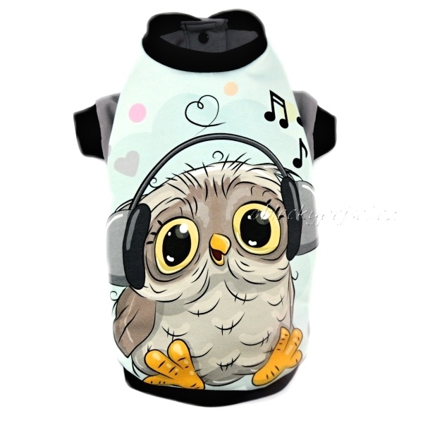 Tepláková mikina Sovička se sluchátky