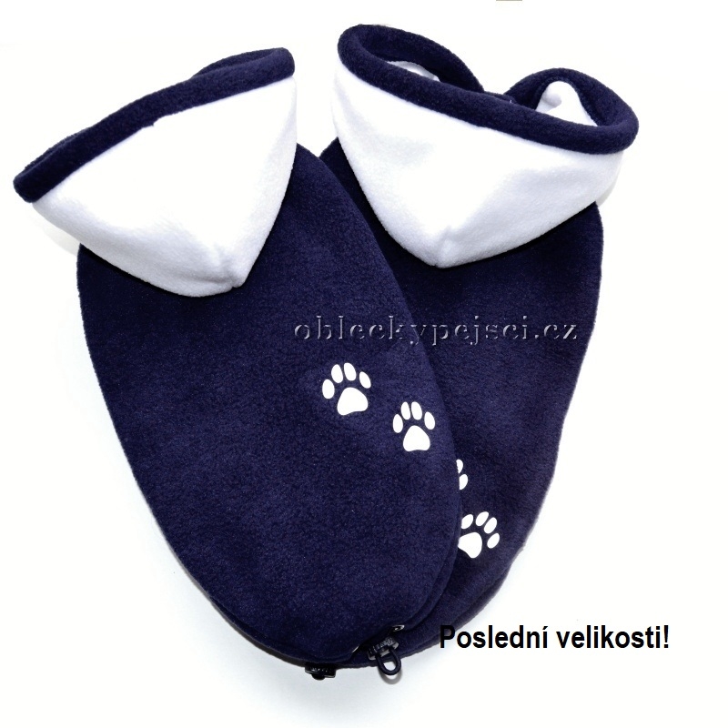 Mikina pro psí kluky Modrá - svítící tlapky