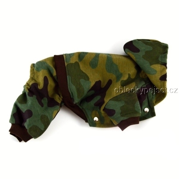 Overal pro psí kluky Zelený maskáč