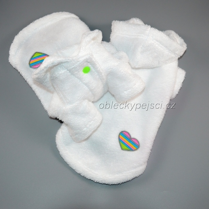 Župan Bílý - bambusové froté