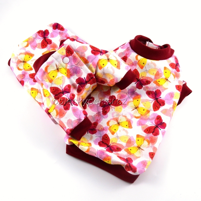 Tepláková mikina Barevný motýlek