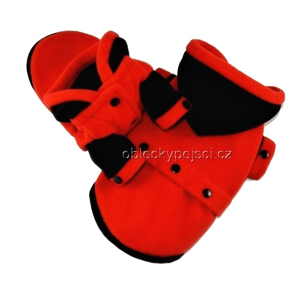 Fleecová mikina Červená