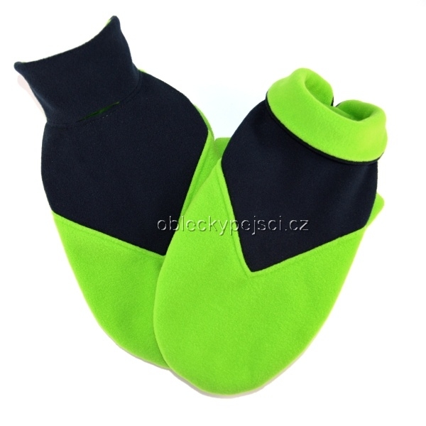 Fleecová mikina Zeleno - modrá