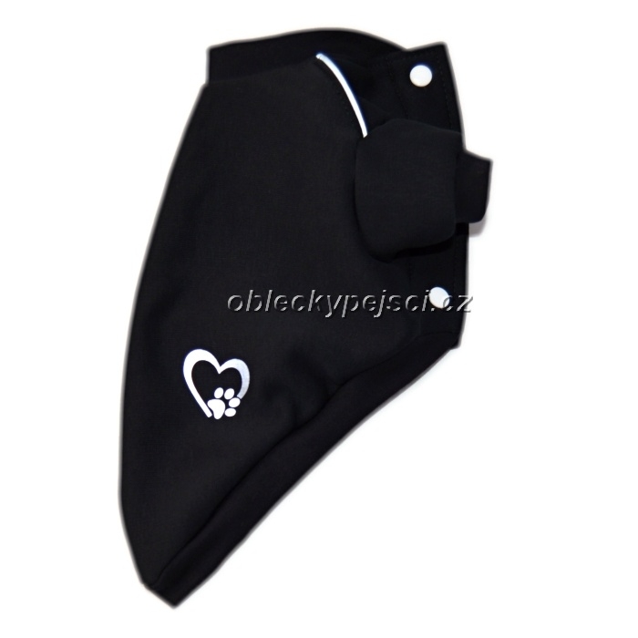 Tepláková mikina  Černá s reflexními prvky