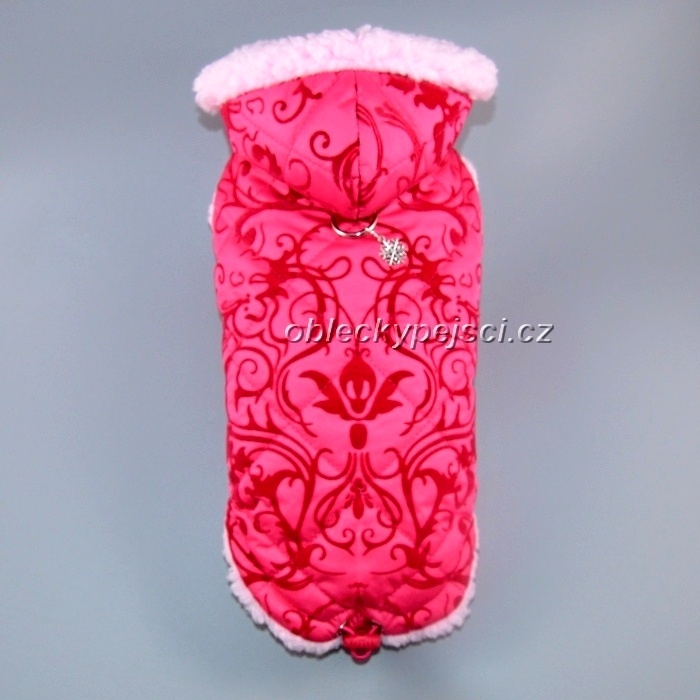 Zimní bunda Růžový ornament