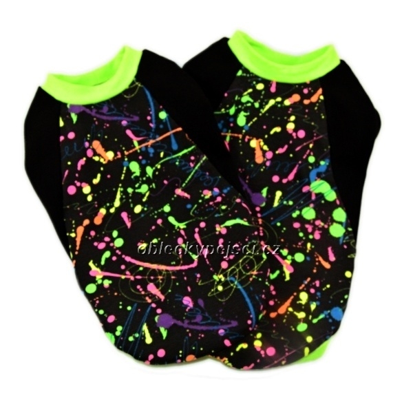 Tričko pro psí kluky Neon potisk