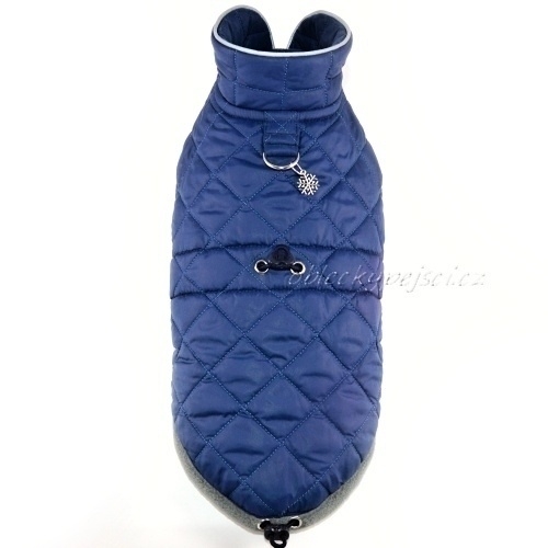 Zimní bunda pro psí kluky Džínově modrá 