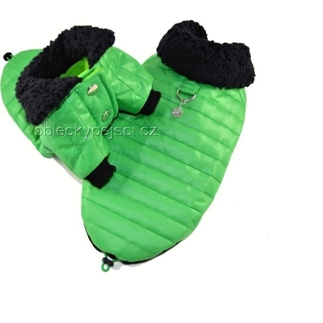 Zimní bunda  Zelená s rukávy