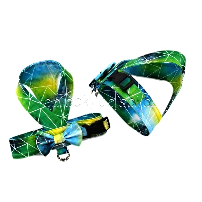 Letní kšíry s mašličkou Zelený trojúhelník