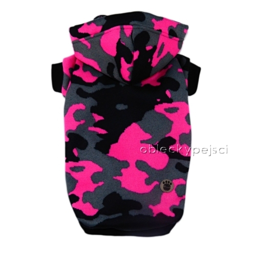 Tepláková mikina Růžový maskáč