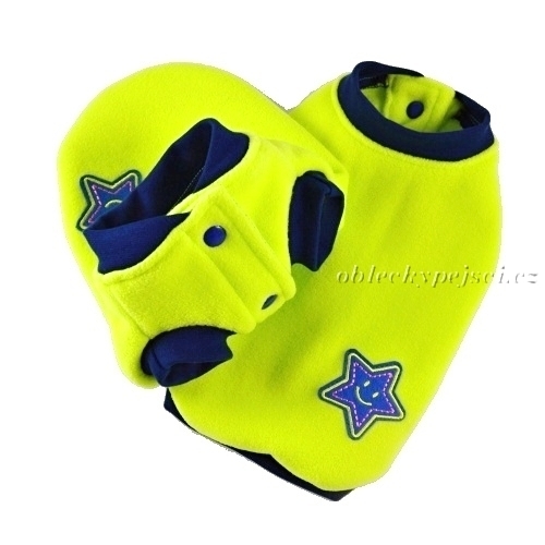 Fleecová mikina Modrá hvězdička