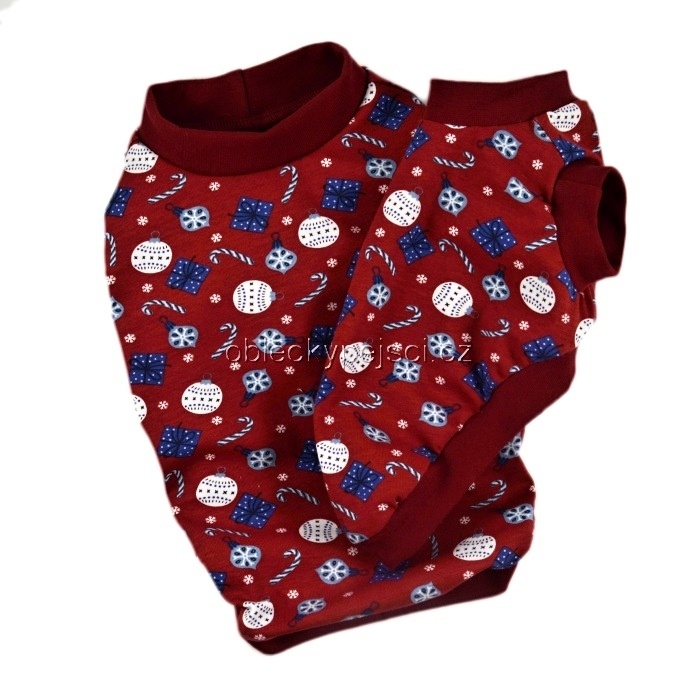 Vánoční tričko Bordó