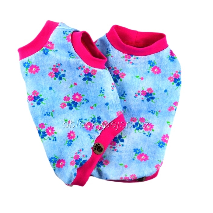 Tričko Kytičky na džínsu