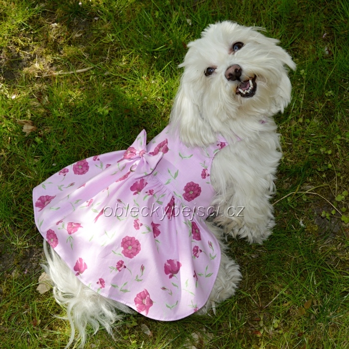 Šaty Růžové s květy