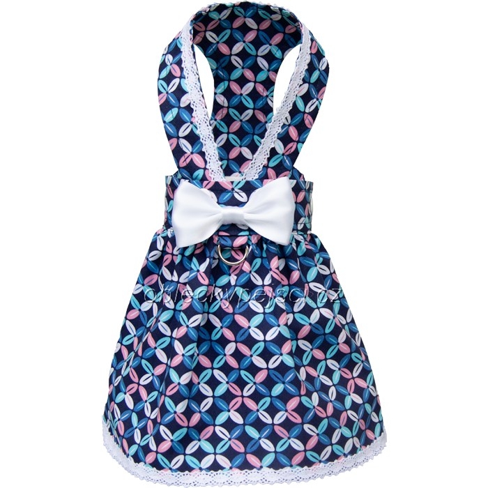 Šaty  Modré s květy