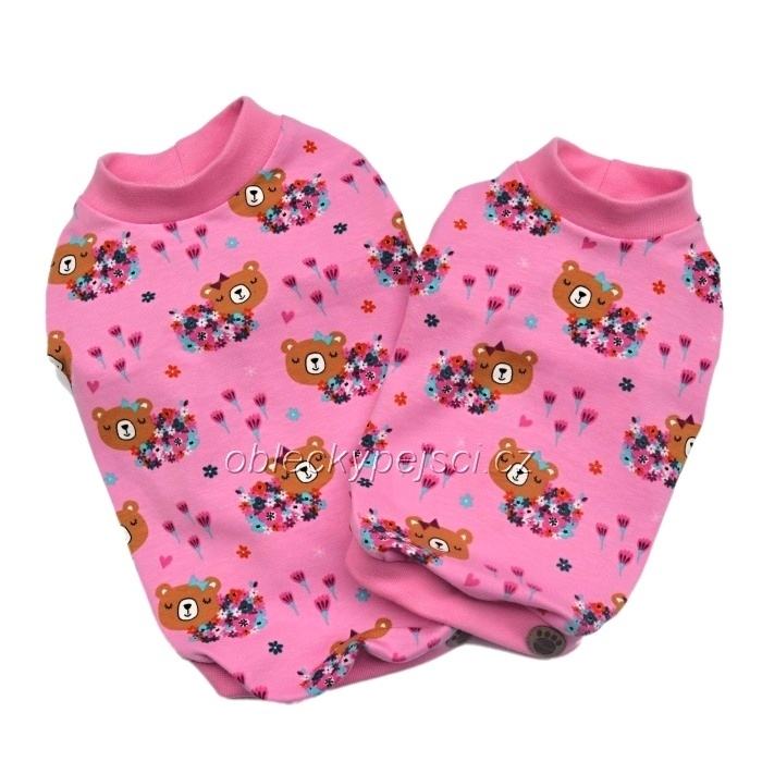 Tričko Růžové s medvídky