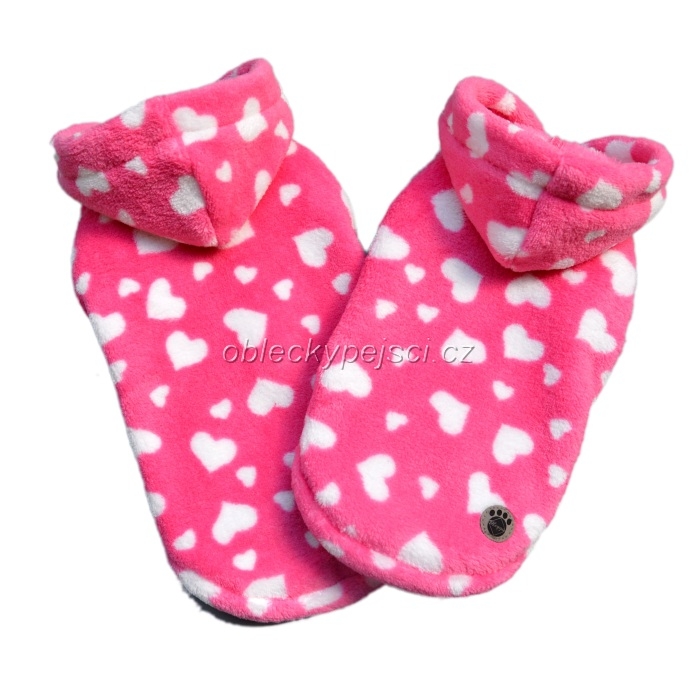 Župan růžový Srdíčko