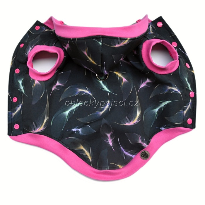 Softshellová bunda Růžové pírko