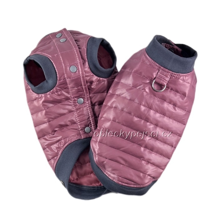 Jarní/podzimní/zimní bunda Starorůžovo - šedá