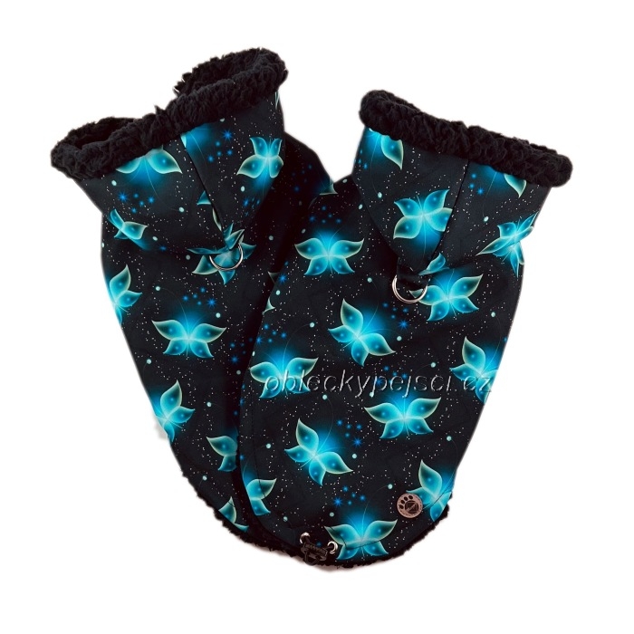 Zimní softshellová bunda Zelený motýlek 1