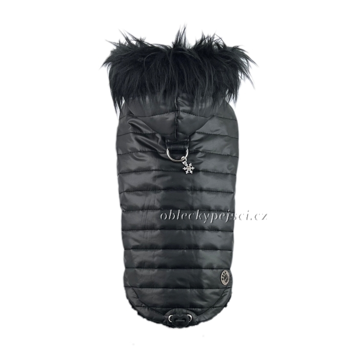 Zimní bunda Černá s kožešinkou