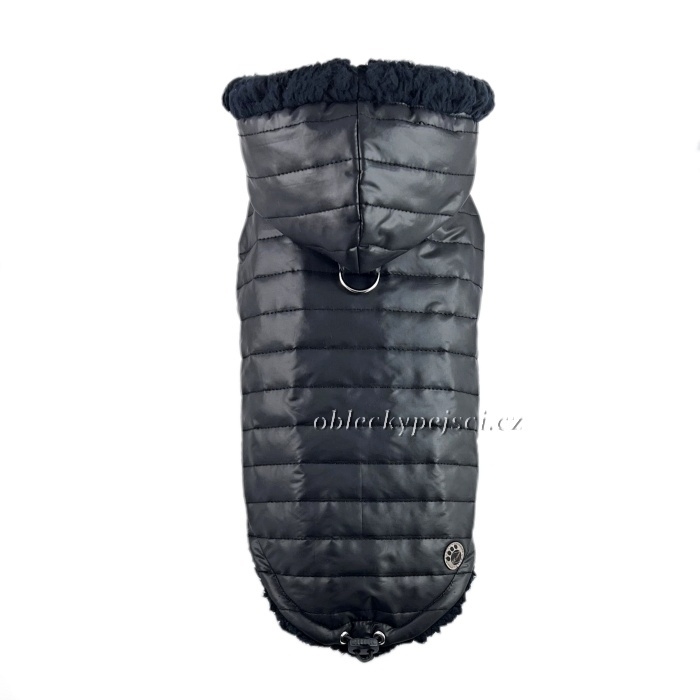 Zimní bunda Černá s kapucí