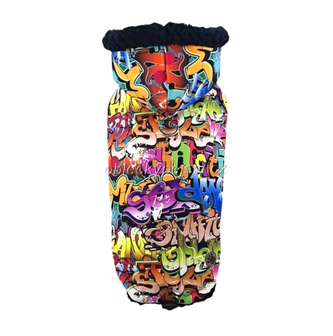 Zimní softshellová bunda Graffiti s beránkem