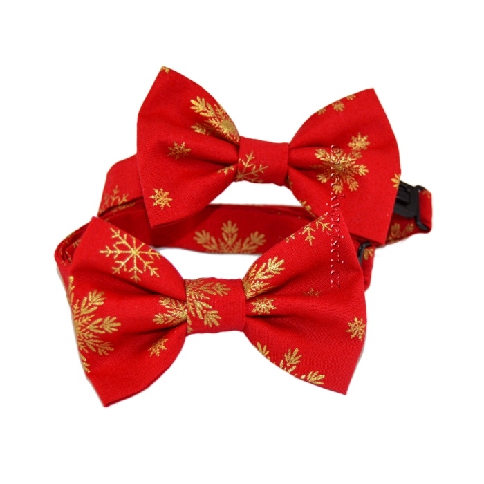 Vánoční motýlek Zlatá vločka