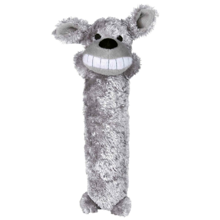 Plyšový dlouhán se zvukem Šedý