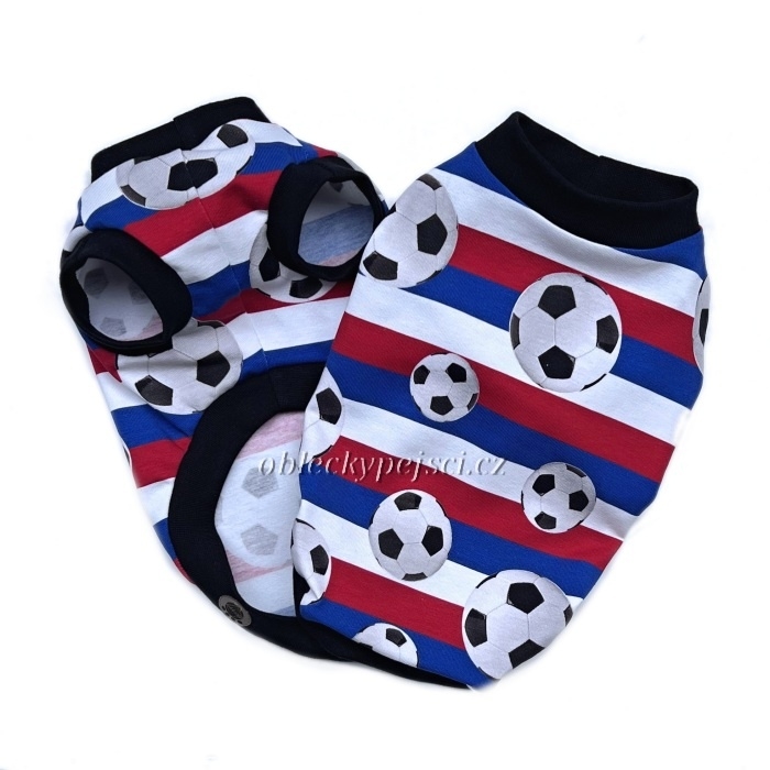 Tričko fotbal černý lem