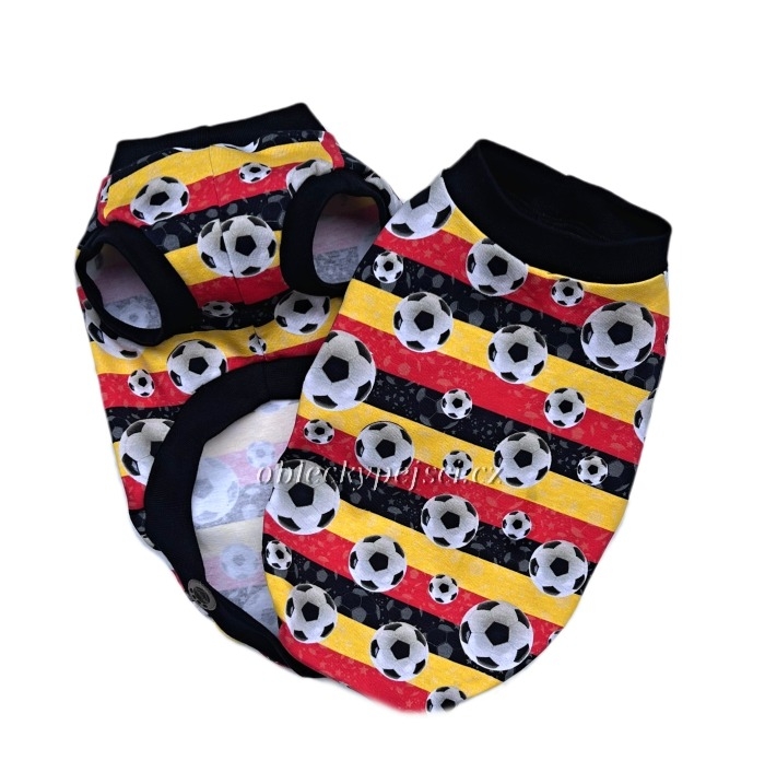 Tričko fotbal Žluto-černo-červené