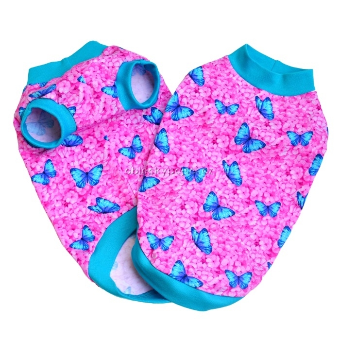 Tričko  Tyrkysový motýlek