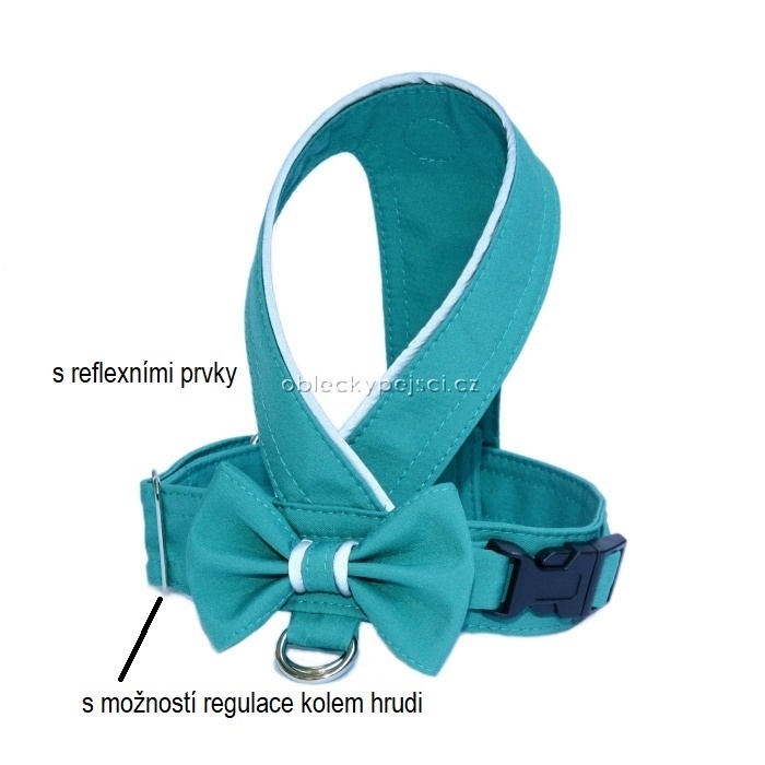 Kšíry s mašličkou Smaragdové s reflex prvky