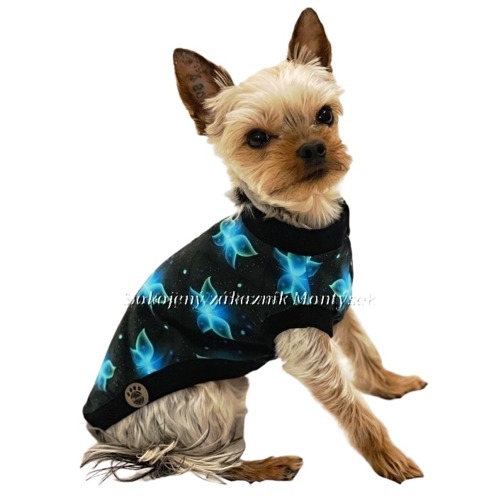 Tričko Zelený neon motýlek