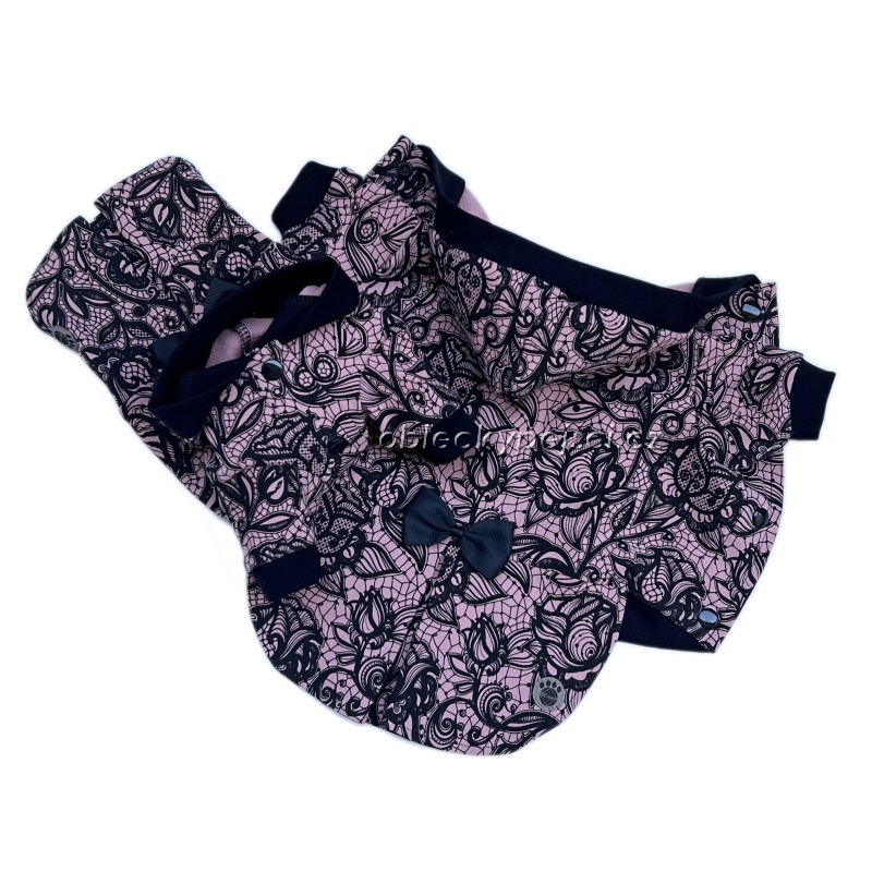 Luxusní tepláková mikina  Starorůžová krajka