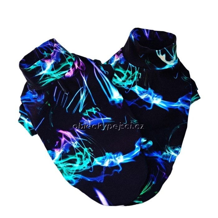 Tepláková mikina Barevný neon abstrakt