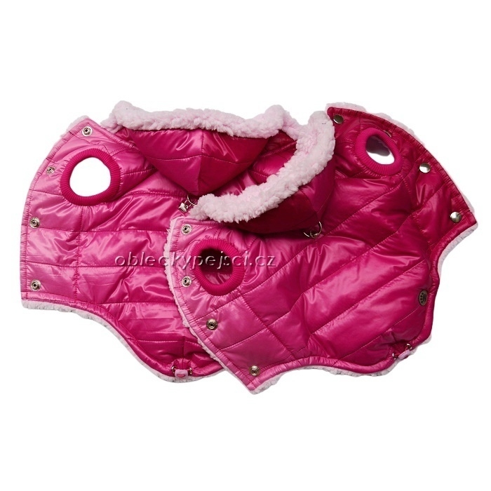 Zimní bunda  Růžové ombré